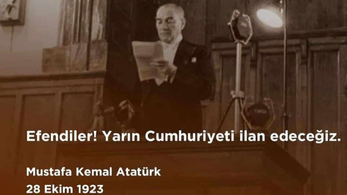 CUMHURİYETİMİZİN 101. YILI KUTLU OLSUN. 